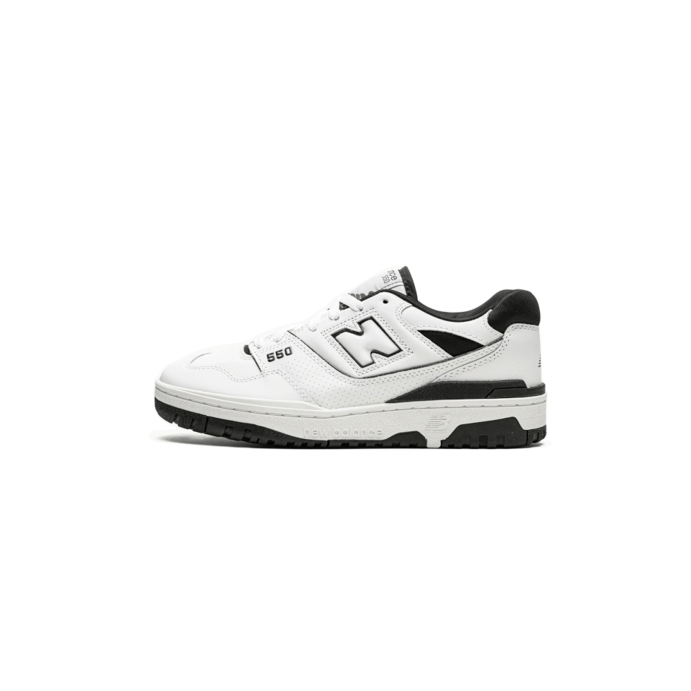 New Balance - 550 Blanco Negro Zapatillas - Negro