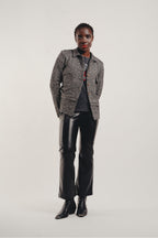 Pantalones negros con efecto de cuero The Rodney