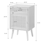 Miya - Table De Chevet - Rotin Naturel