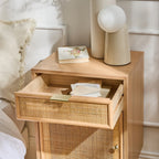 Miya - Table De Chevet - Rotin Naturel