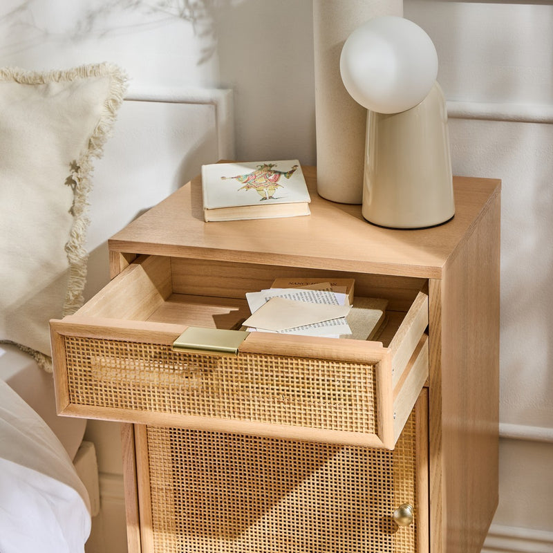 Miya Bedside Table - Beige
