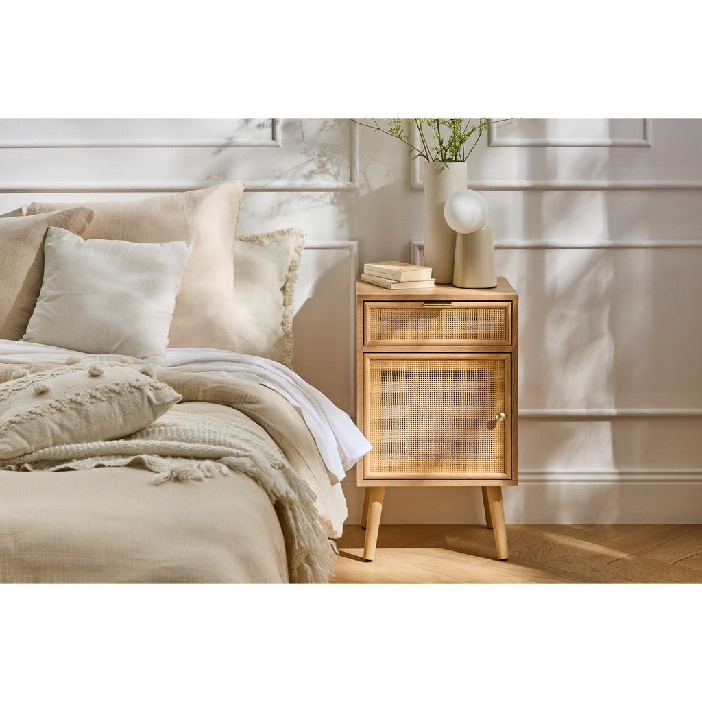 Miya - Table De Chevet - Rotin Naturel
