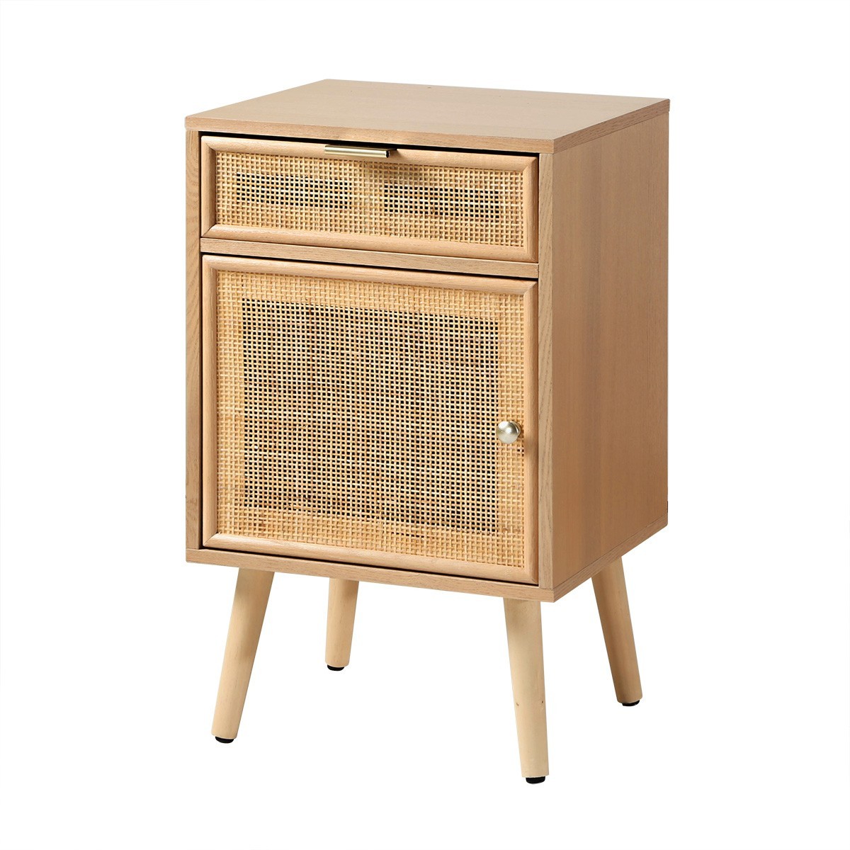 Miya - Table De Chevet - Rotin Naturel