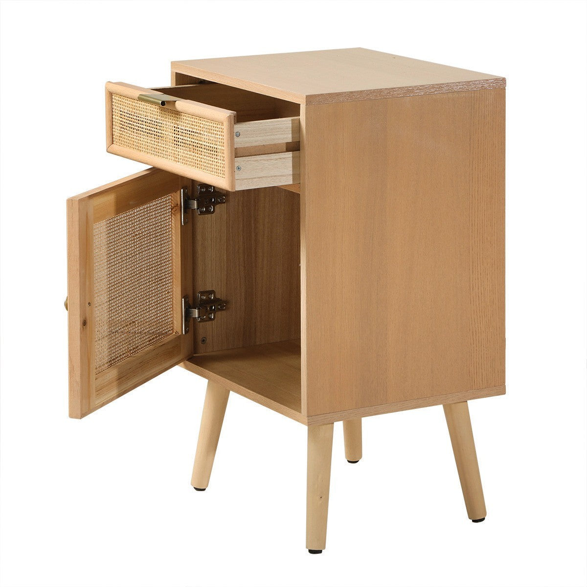 Miya - Table De Chevet - Rotin Naturel