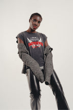 Pantalones negros con efecto de cuero The Rodney