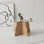 Tables Basses Butterfly - Chêne Saphir / Transparent