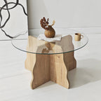 Tables Basses Butterfly - Chêne Saphir / Transparent