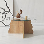 Tables Basses Butterfly - Chêne Saphir / Transparent