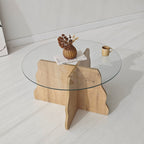 Tables Basses Butterfly - Chêne Saphir / Transparent
