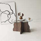 Tables Basses Butterfly - Noyer / Transparent