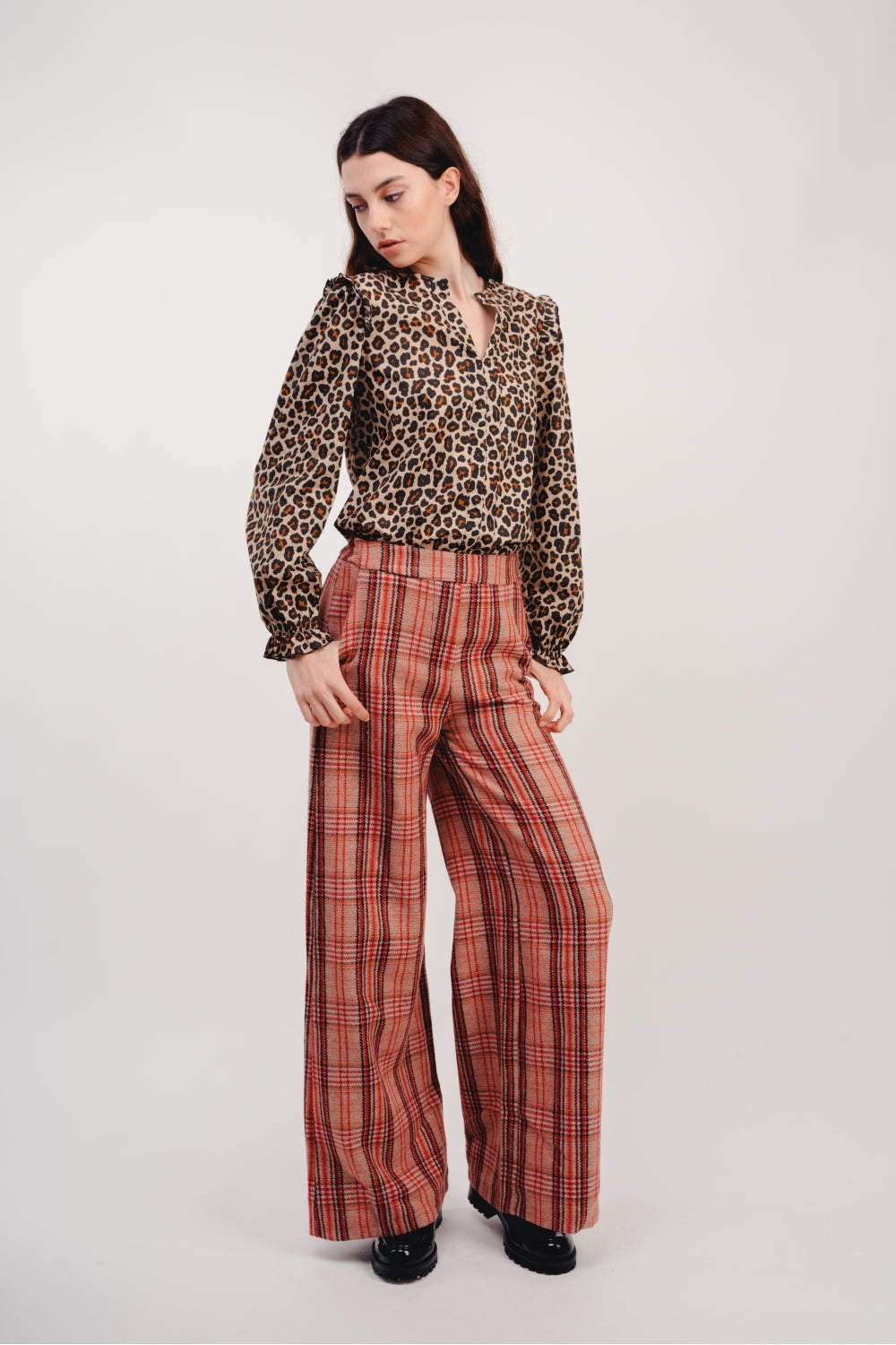 Pantalones rojos a cuadros The Neil
