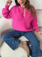 Cárdigan Irene Fucsia