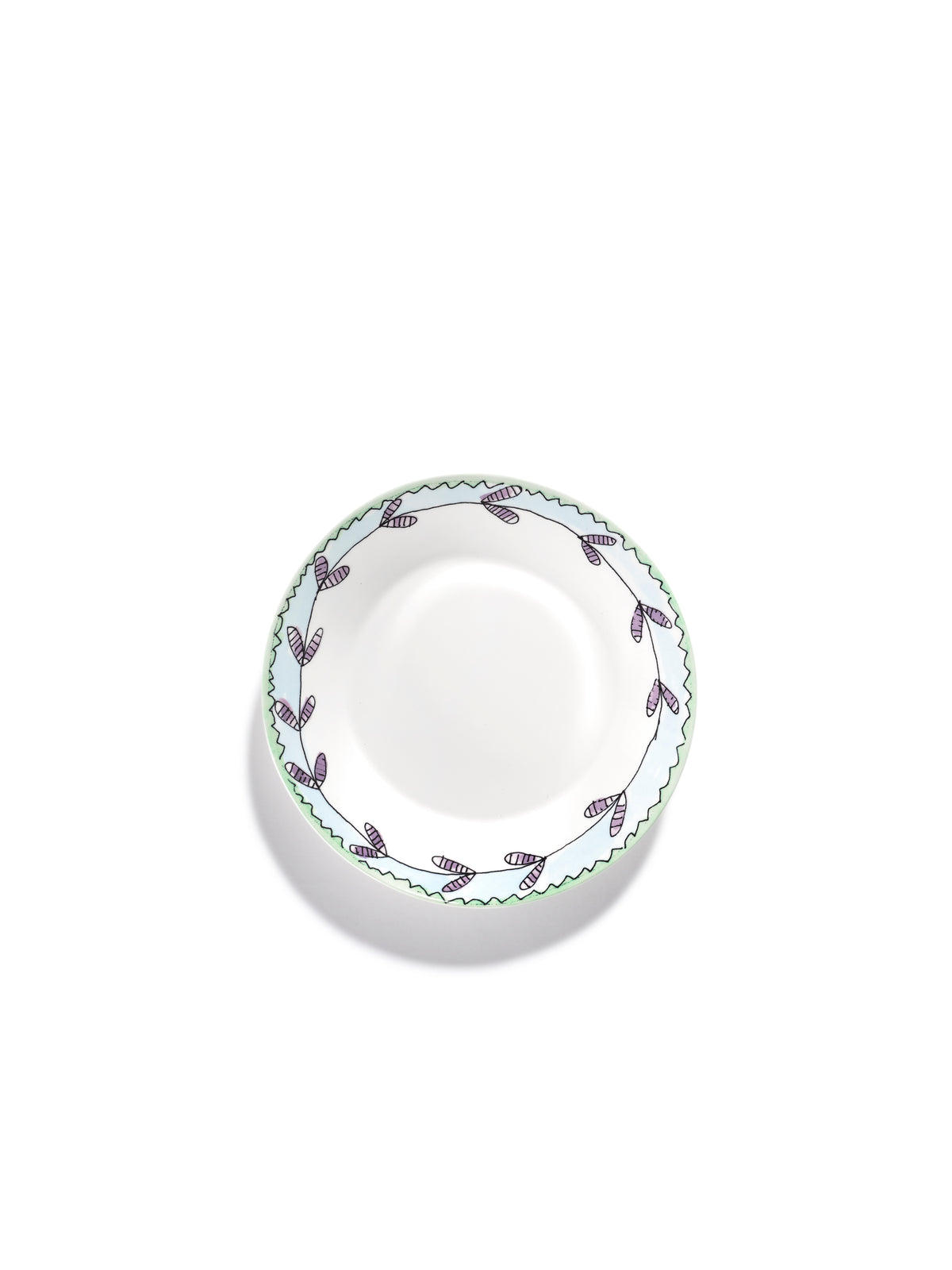 Midnight Flowers - Lot De 2 Assiettes Creuses - S - Porcelaine Bone China - Blossom Milk