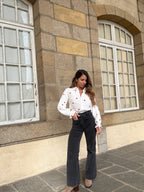 Victoire heart blouse in cotton gauze