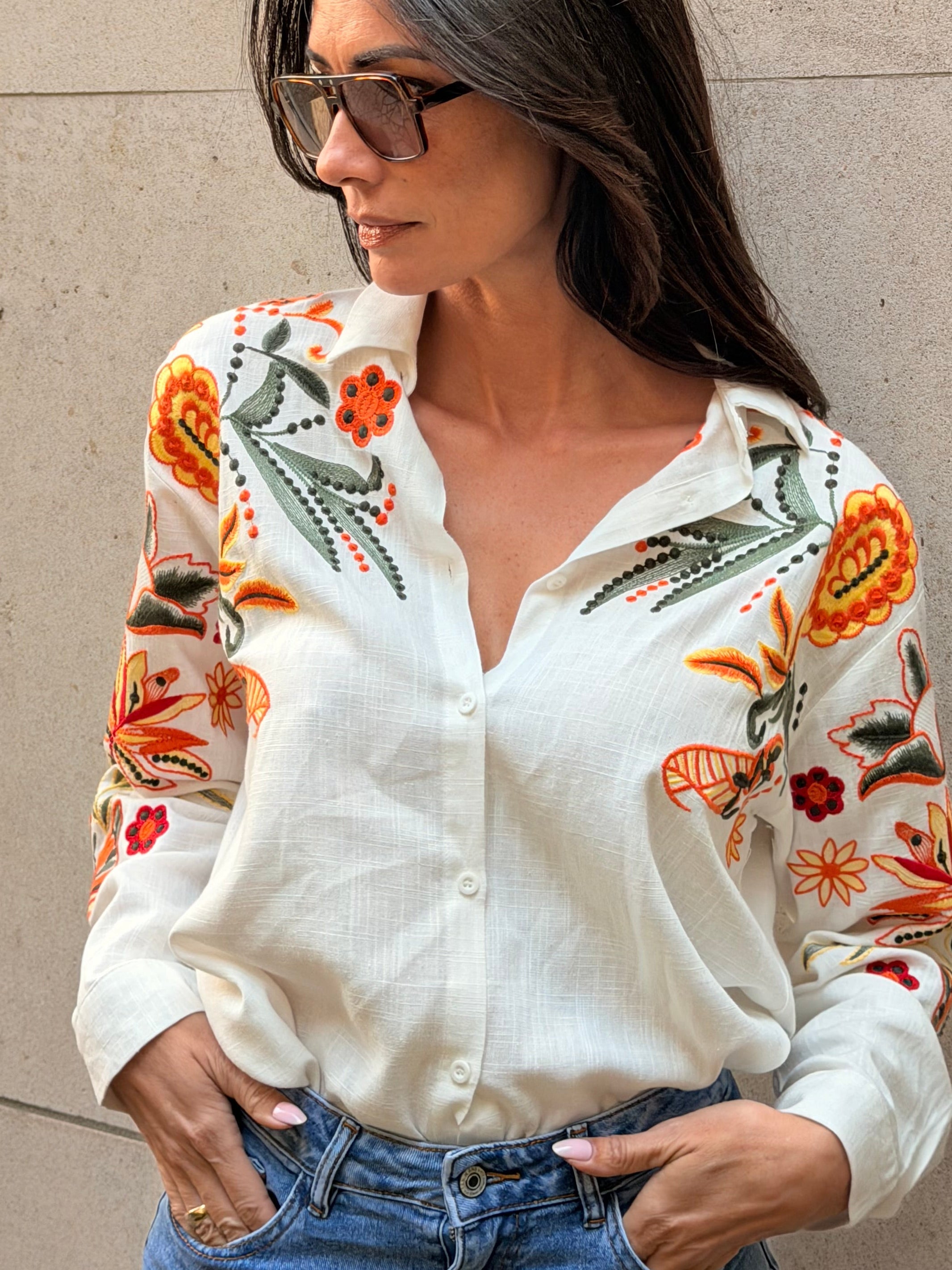 Camisa Gia - Blanco