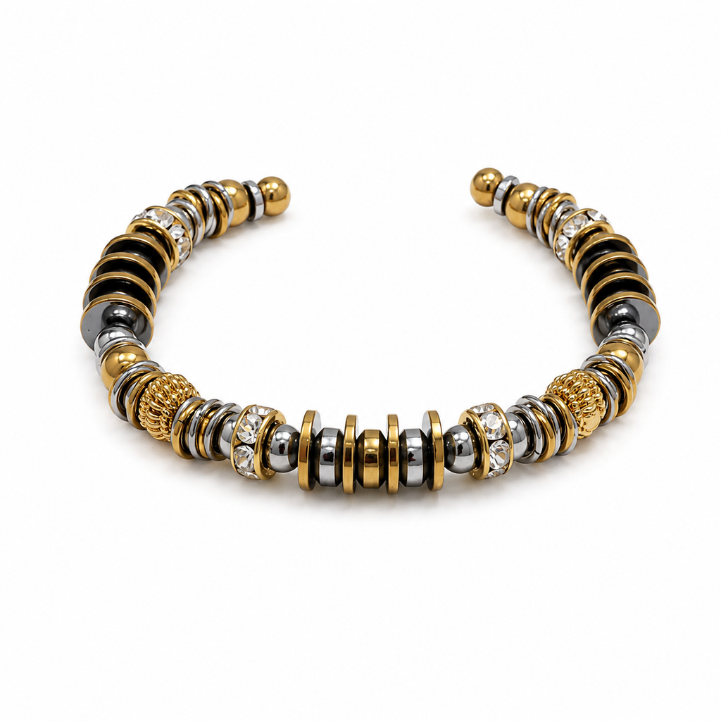 Bracelet Jonc Vizaé - Bicolore