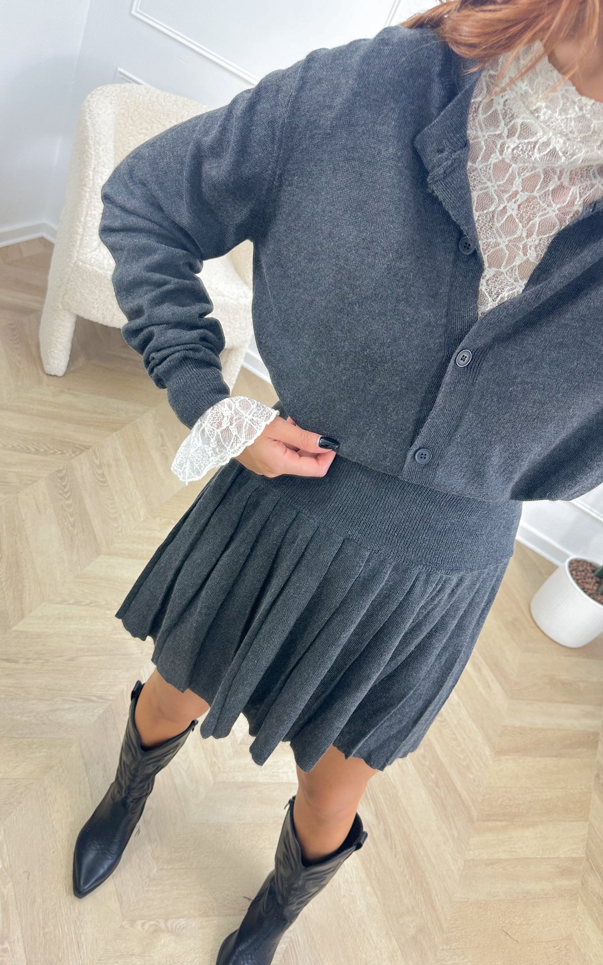 Cardigan Tahlia - Grigio