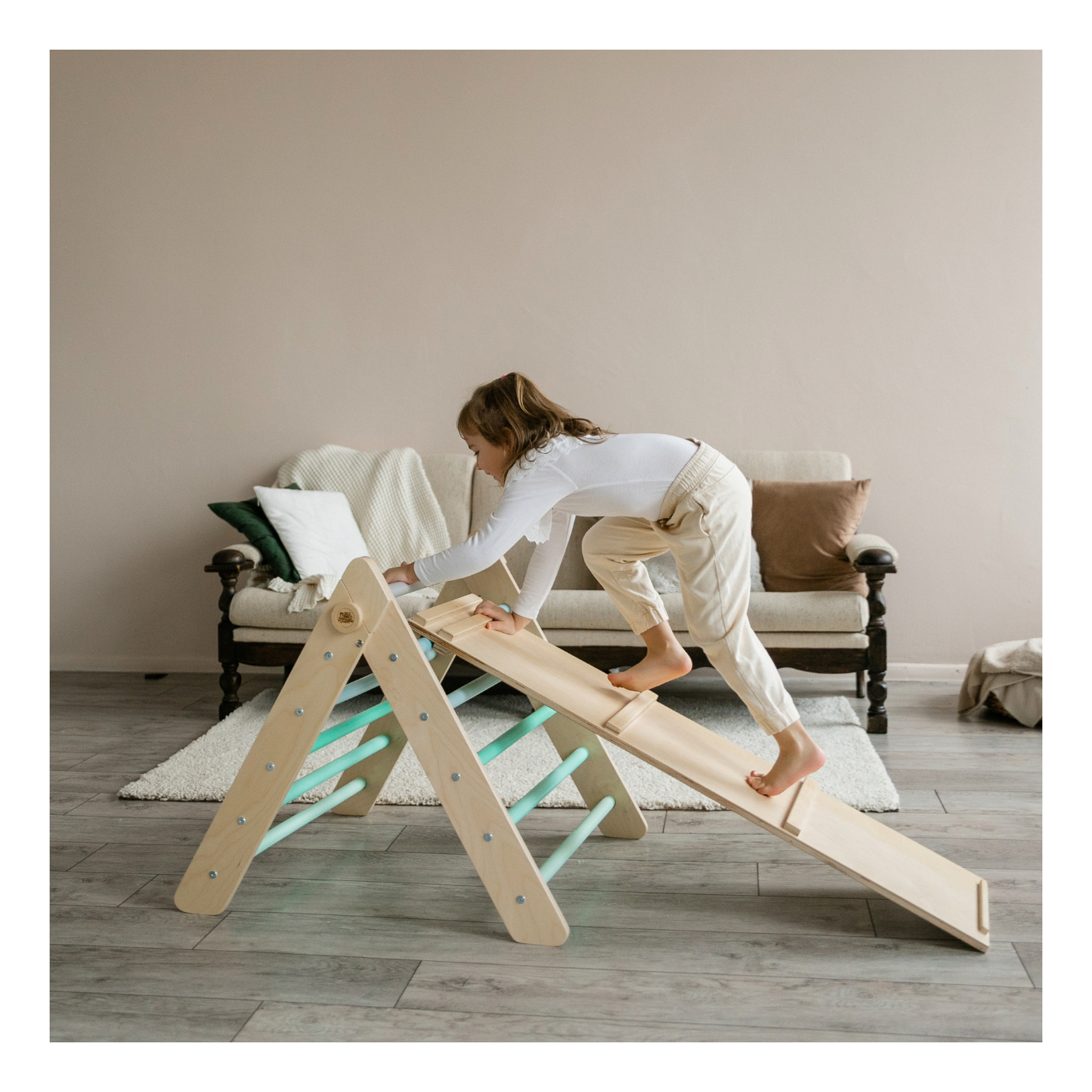 Triangle De Pikler + Grand Toboggan Double Face