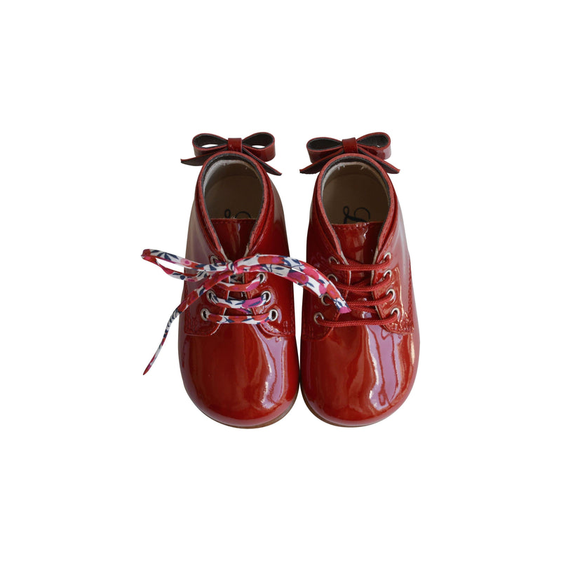 Chaussures Bottillons Albertine - Vernis Rouge - Fille