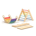 Grand Triangle De Pikler + 2 Planches Double Face + Bascule D'Équilibre