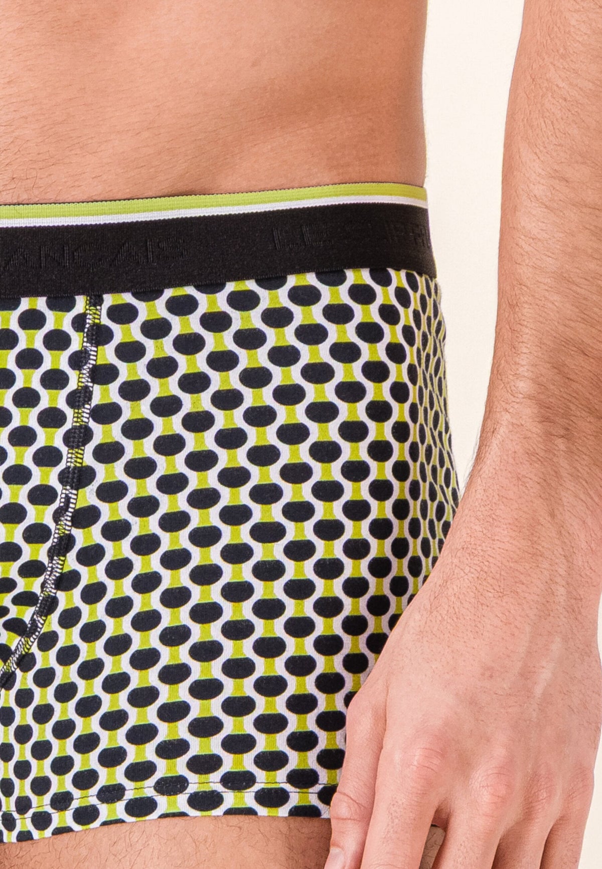 Boxer Marius Raquettes En Coton - Jaune Anis