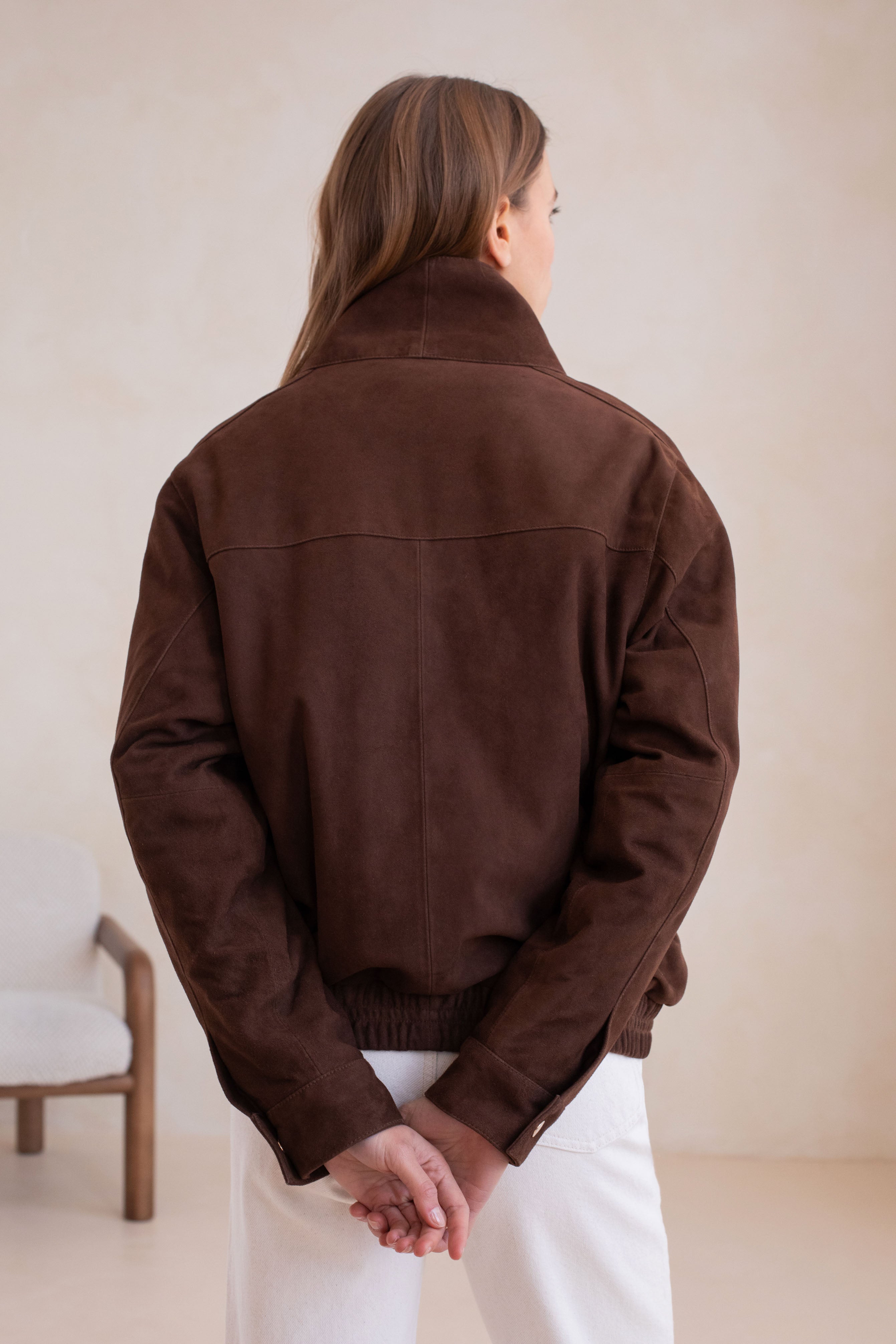 Le Richie Leather Jacket - Dark Brown