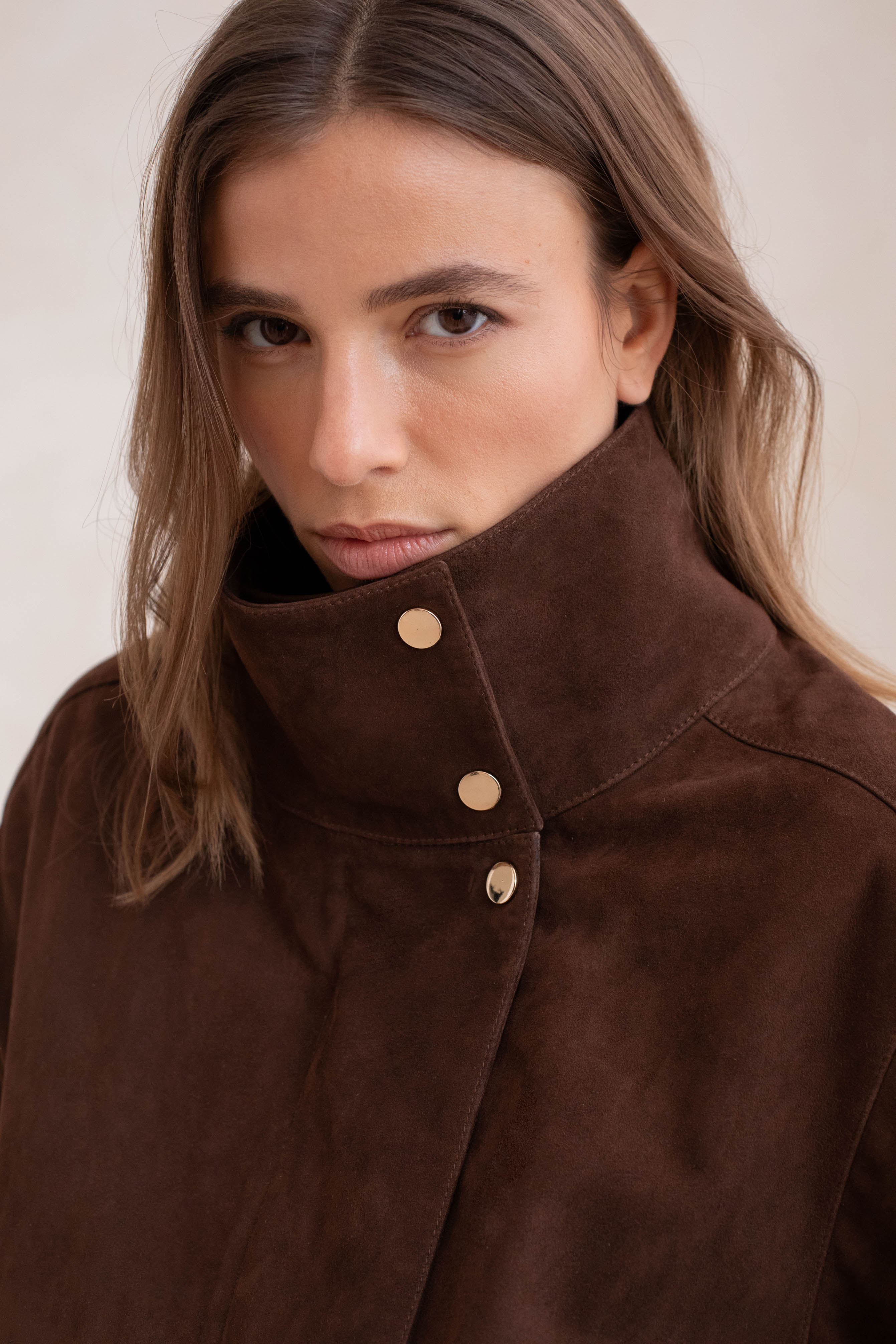 Le Richie Leather Jacket - Dark Brown