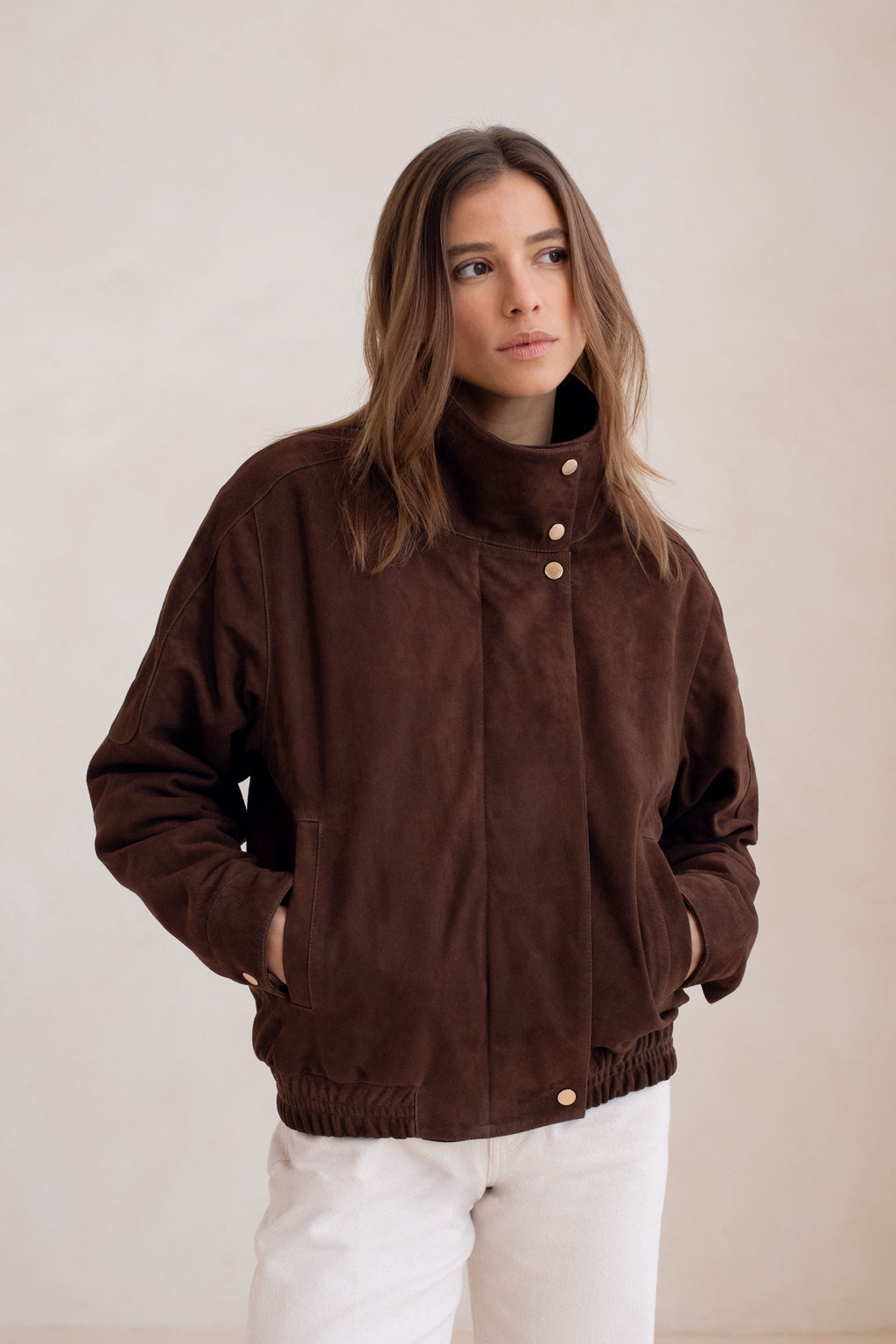 Le Richie Leather Jacket - Dark Brown