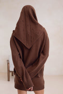 Le Socrate Pointelle Scarf - Hazelnut