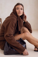 Le Socrate Pointelle Scarf - Hazelnut