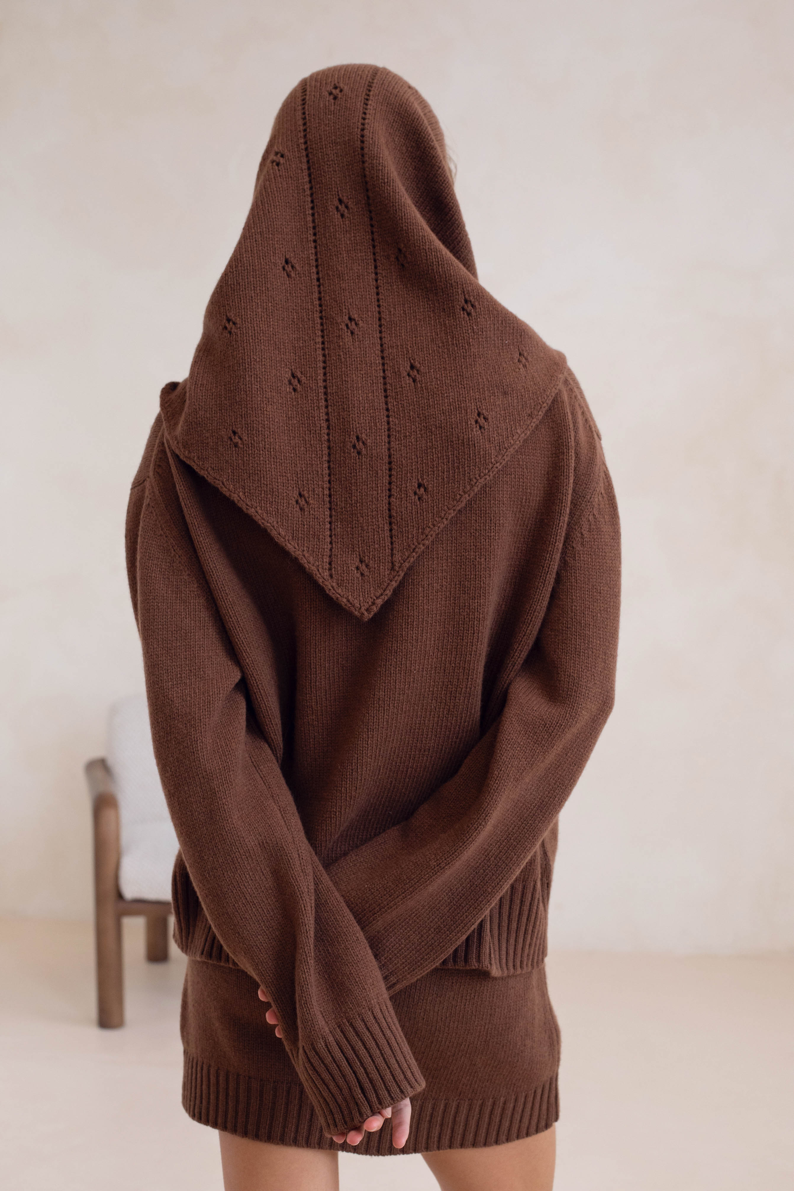 Le Feyder Knitted Skirt - Medium Brown