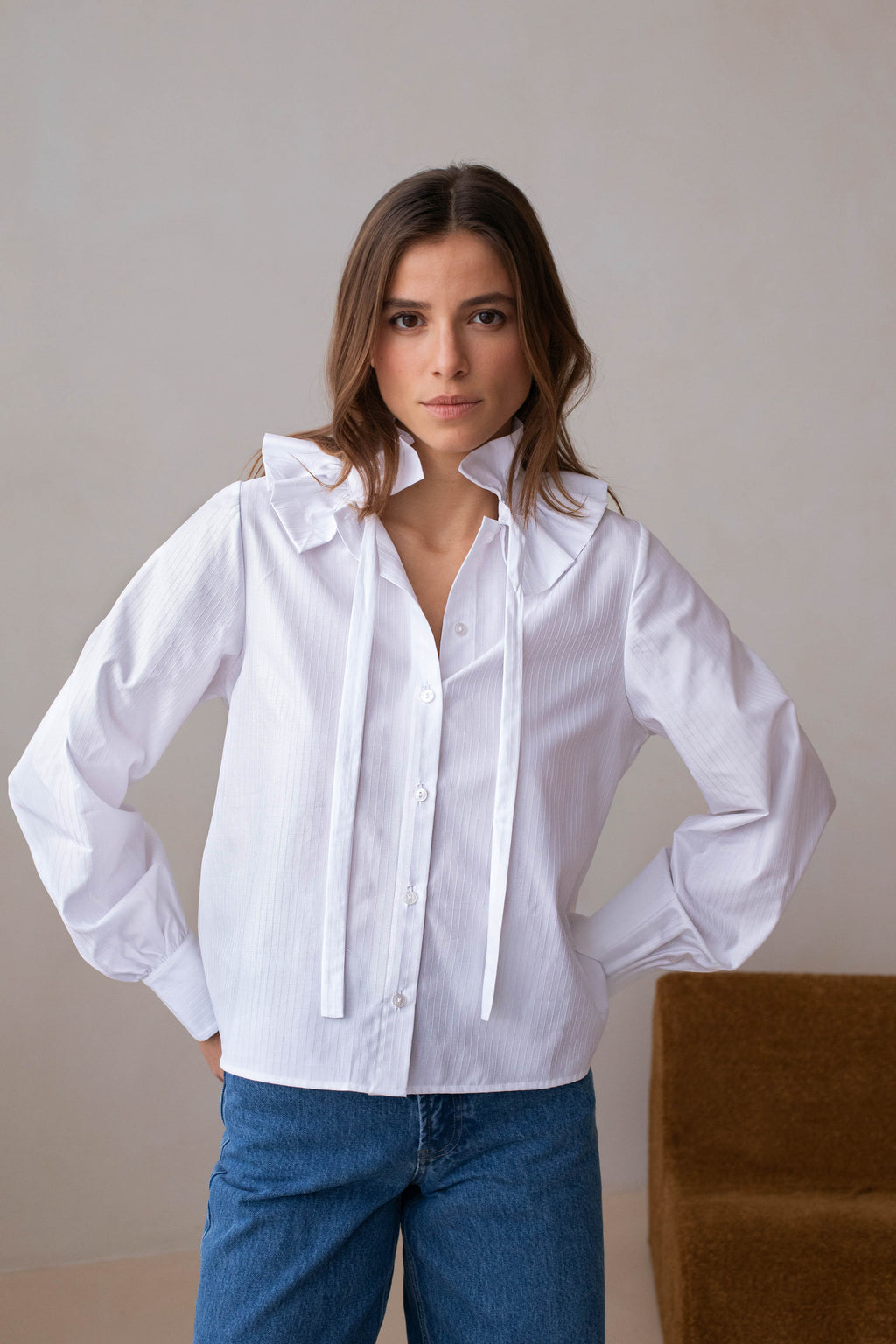 Le Sinatra Blouse - White