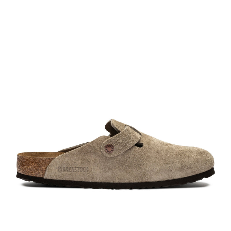Birkenstock Boston Soft Footbed Suede Taupe (Coupe Normale)