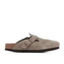 Birkenstock Boston Soft Footbed Suede Taupe (Coupe étroite)