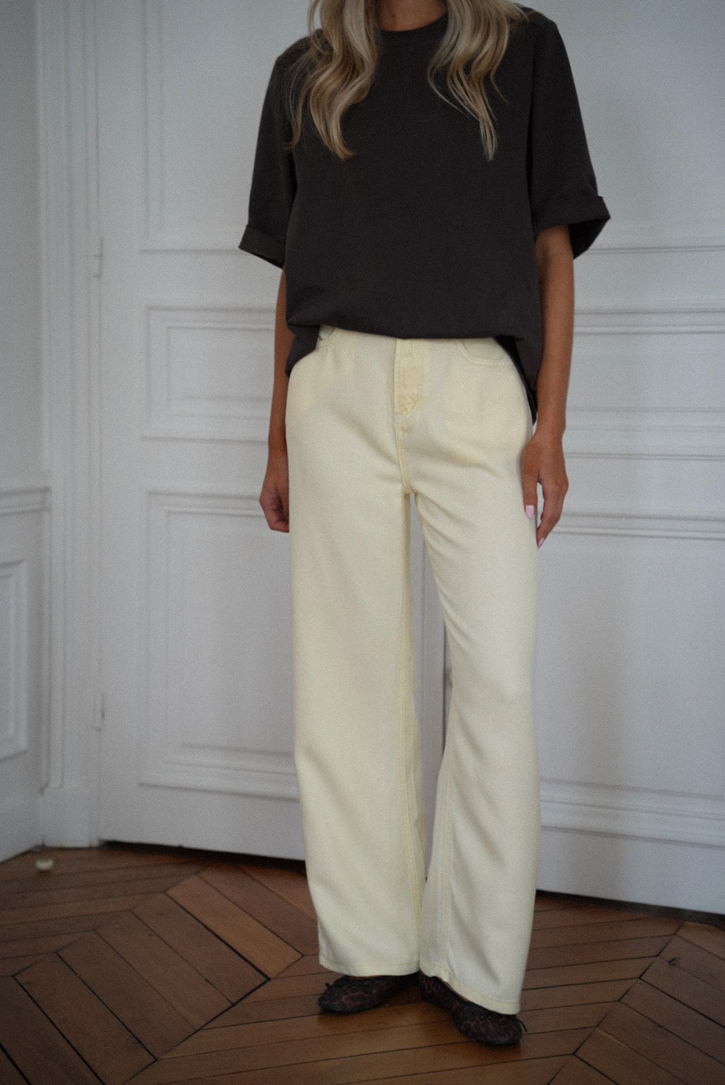 Pantalon Droit Shanon - Jaune
