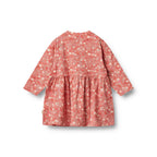 Vestido de punto de manga larga Sessa - Flores coral - Niña