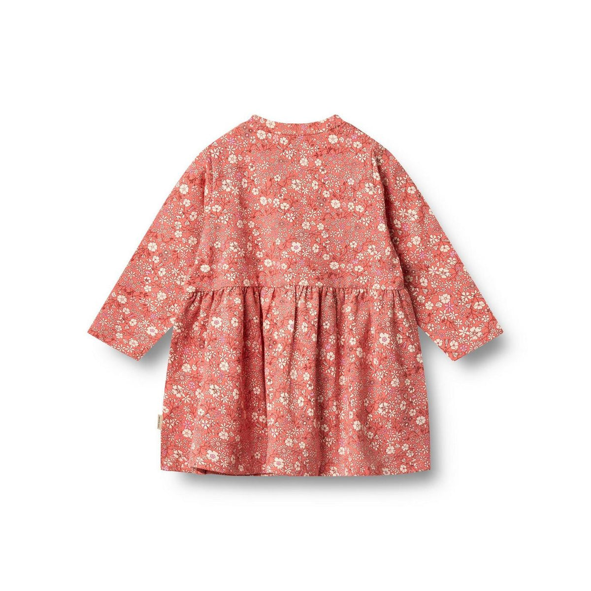 Vestido de punto de manga larga Sessa - Flores coral - Niña