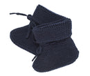 Eugène Tricot Navy Blue 100% Wool Slippers - Child