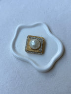 Broche vintage de Nina Ricci - Perla y pedrería
