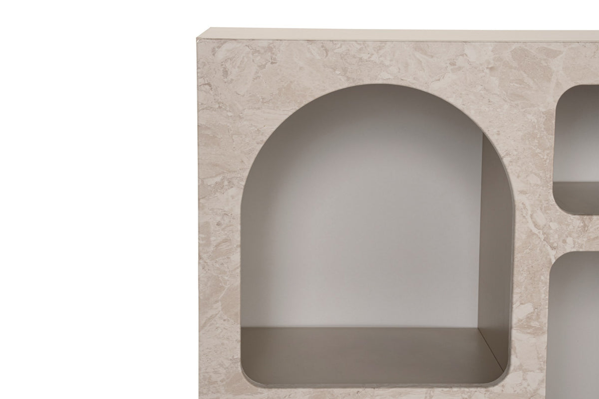 Lessa - Console Table - Travertine