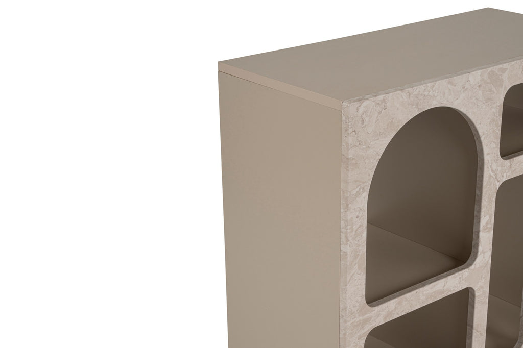 Lessa - Console Table - Travertine