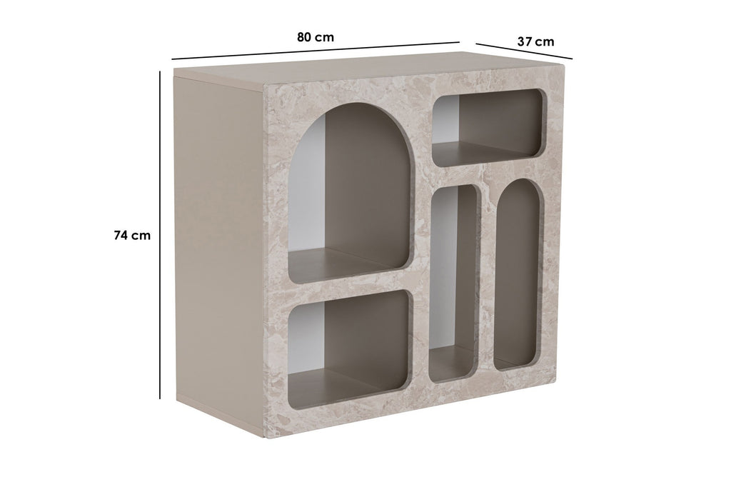 Lessa - Console Table - Travertine
