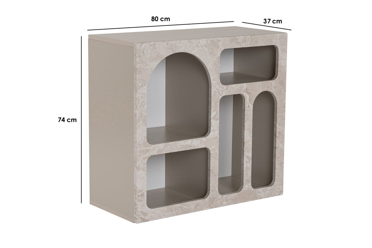 Lessa - Console Table - Travertine