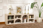 Ferlis - Console Table - Travertine