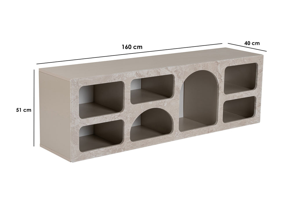 Ferlis - Console Table - Travertine