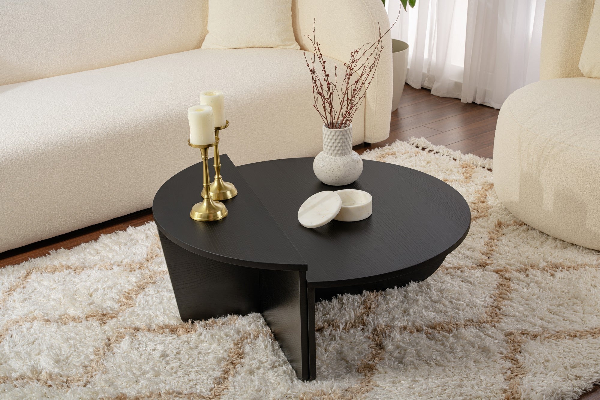 Orion - Table Basse - Bois Noir