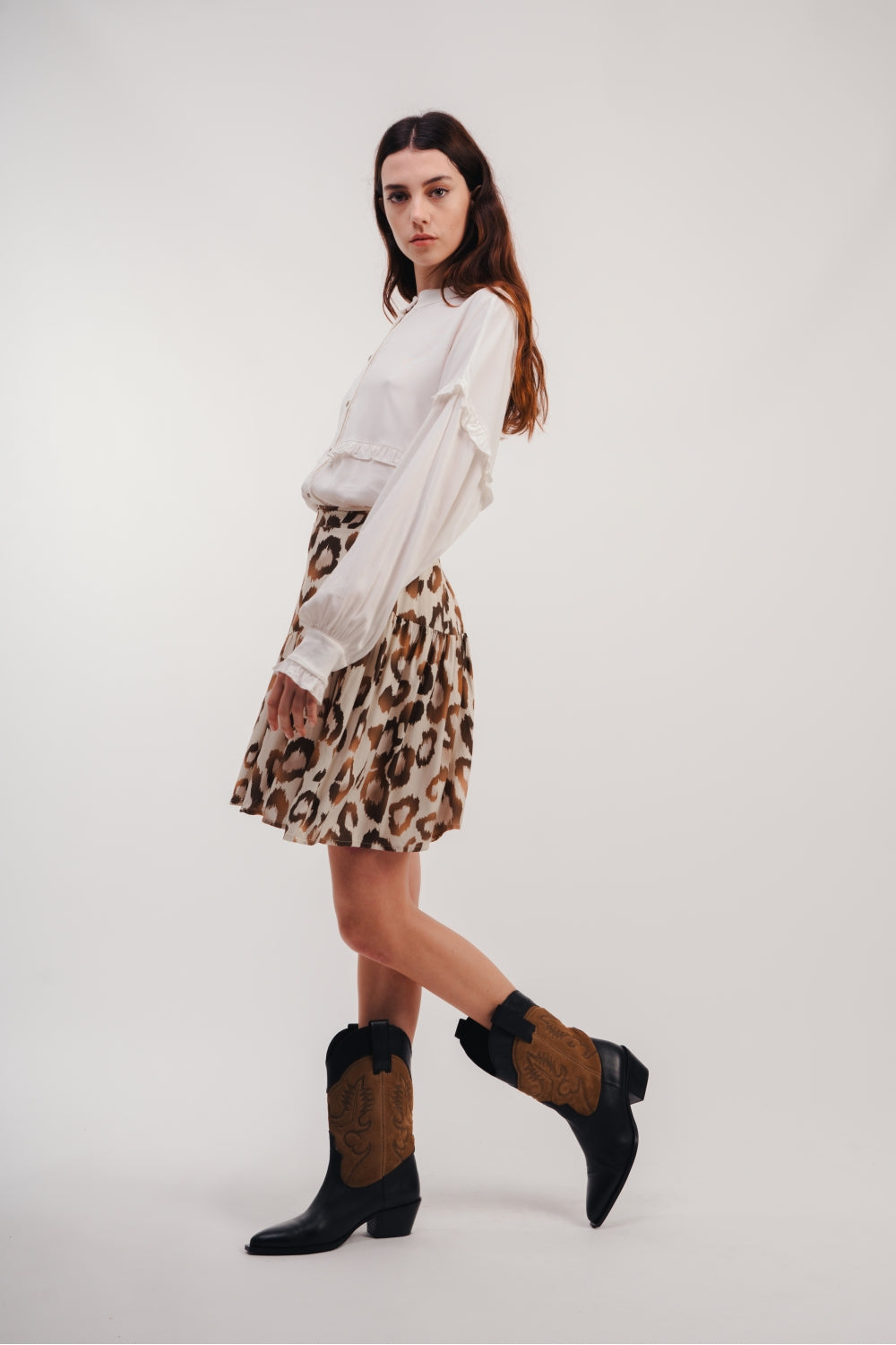 The Vintage White Plain Fiona Shirt