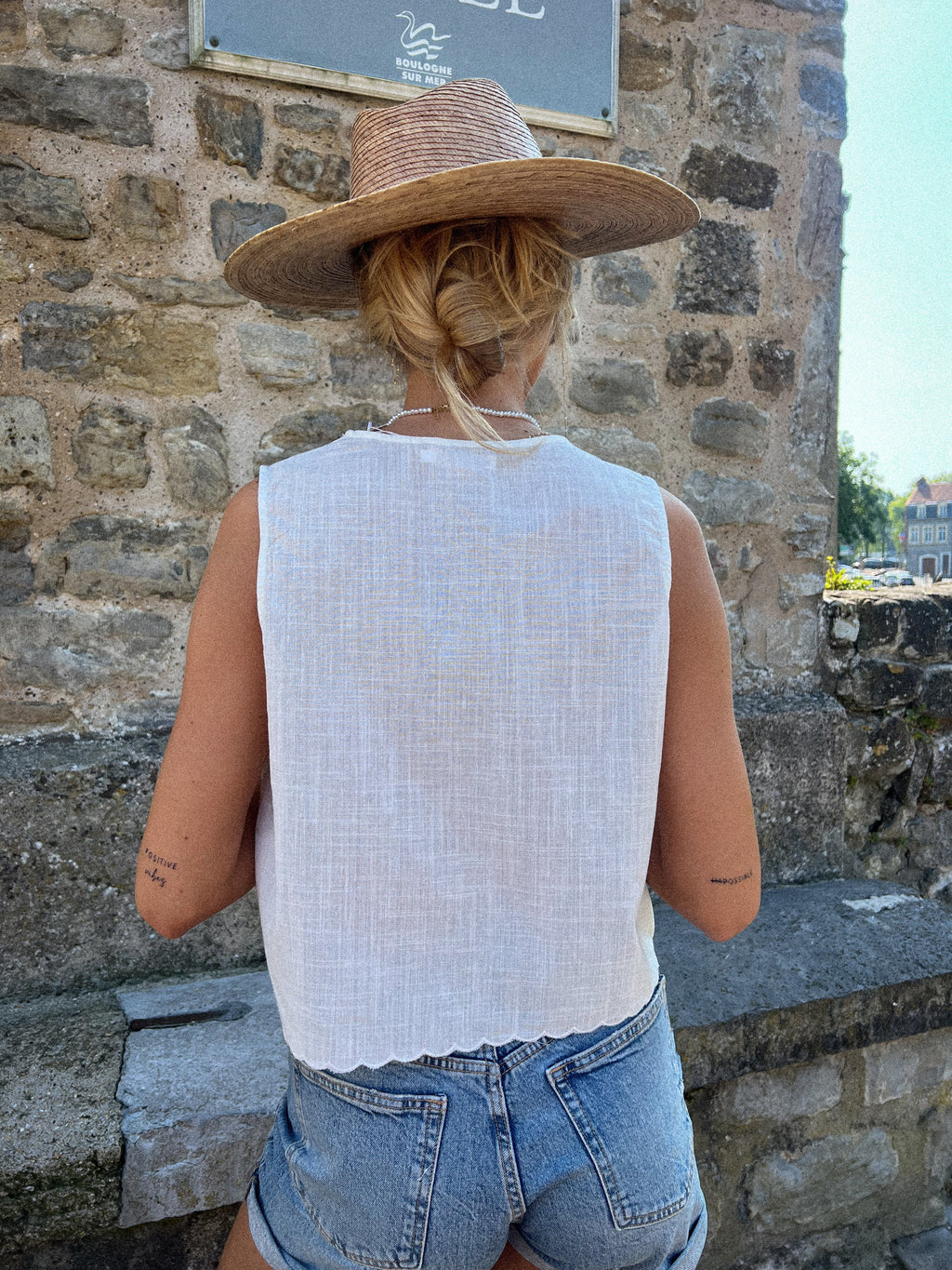 Blouse Brodée Eloise - Blanche