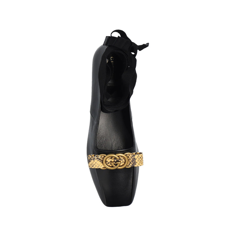 Ballerines - Gucci Double G Ballet Flats - Black