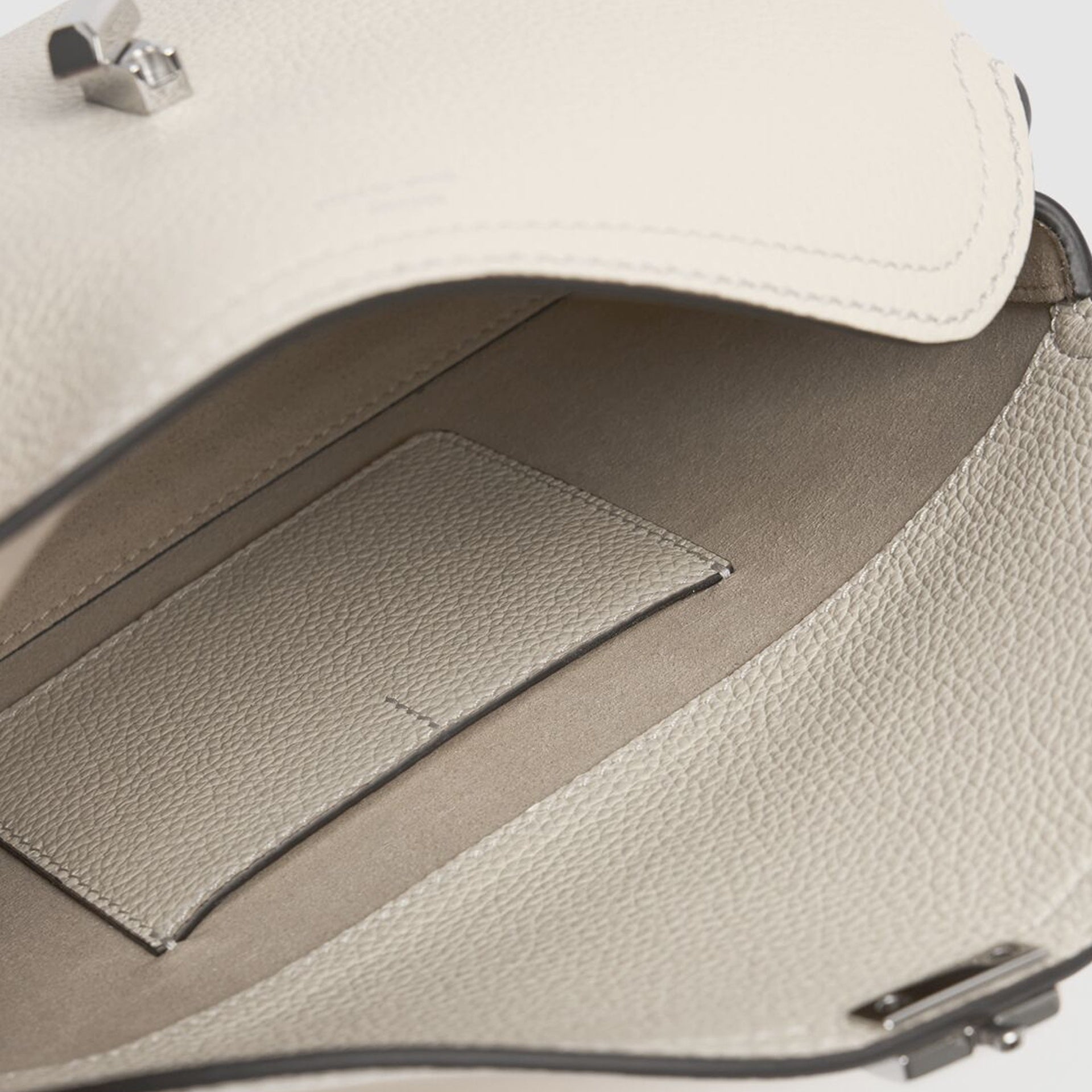 Toteme - Bolso de piel T-Lock - Mujeres - Crema